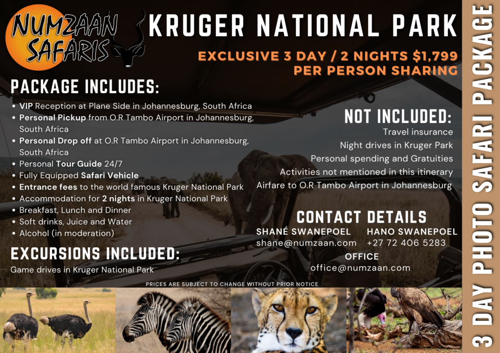 3 Day Photo Safari Package